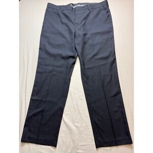 Apt 9 Dress Pants Mens 40x32 Black Slim Fit Flat Front Trousers RN 37763